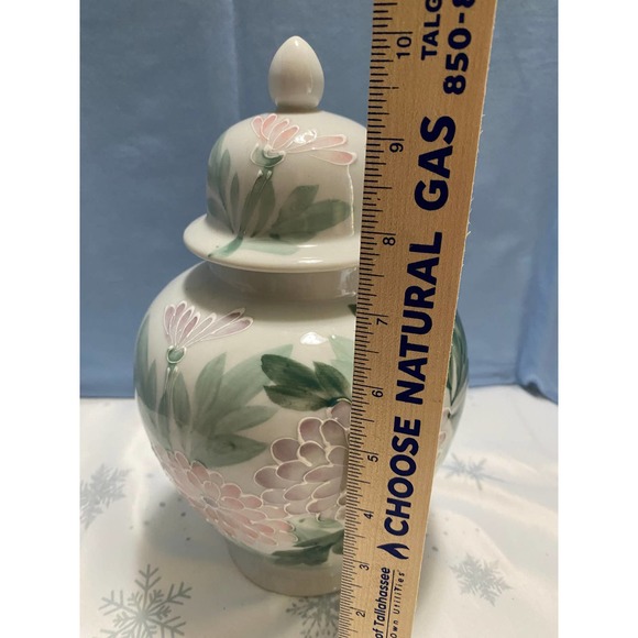 Vtg Hand Painted Ginger Jar Urn w/Lid Andrea by Sedek - Picture 7 of 7